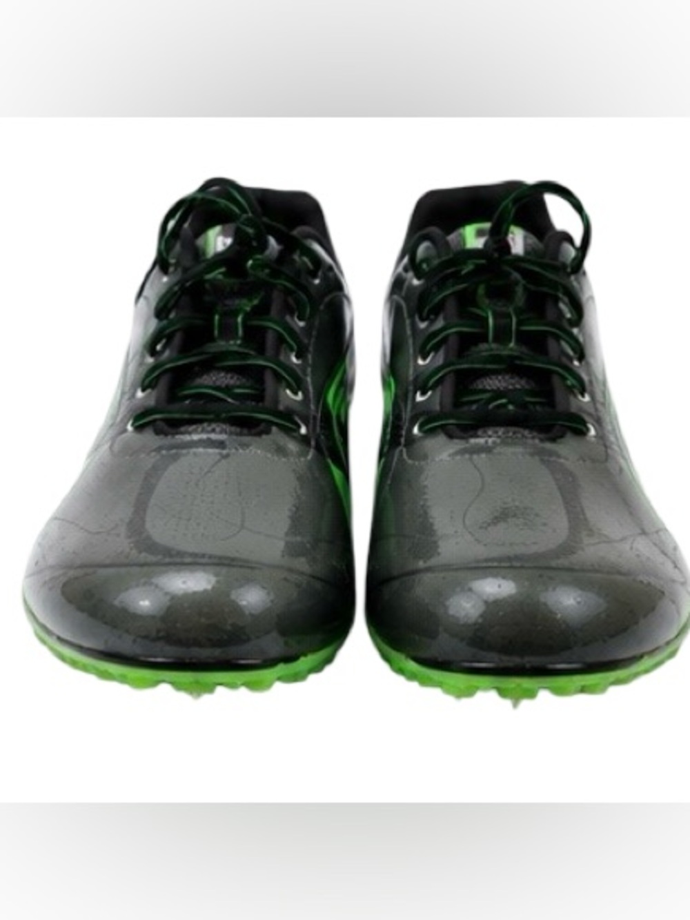 Puma Complete TFX Sprint 3 Track Spikes RARE Size 15 Black Green 185198-06 NIB